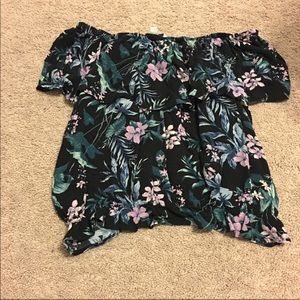 Floral off the shoulder top